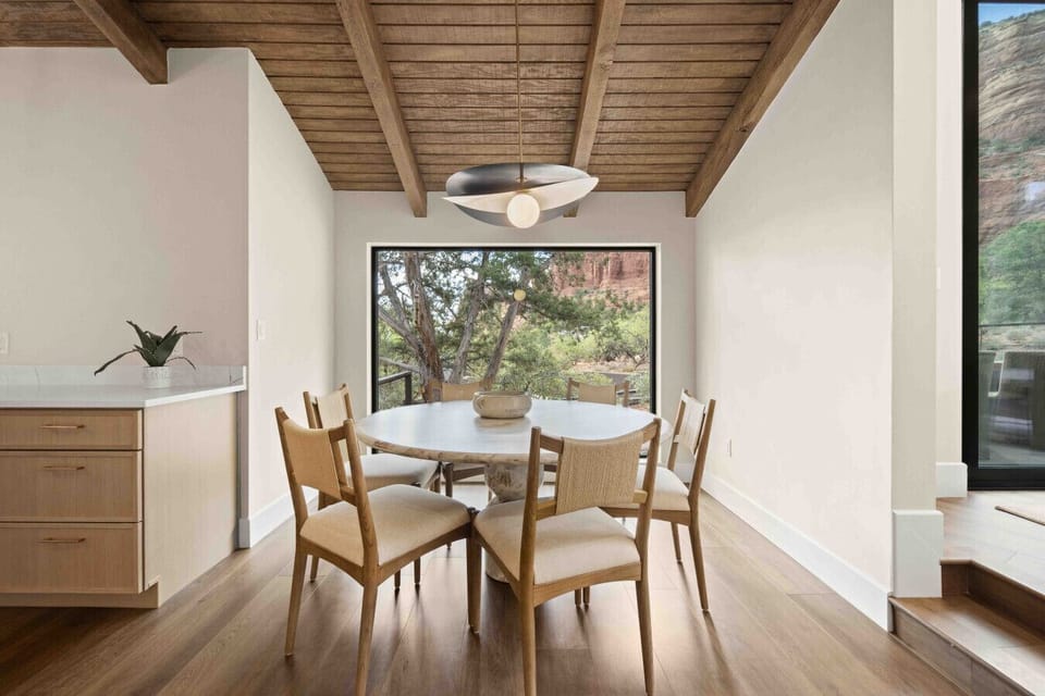 Breakfast nook with views