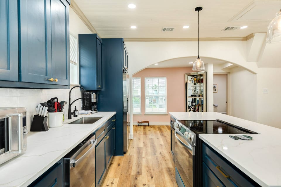 Dishware and cooking utensils included!