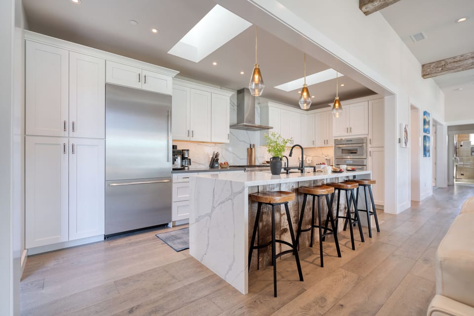 Gourmet chef's kitchen.