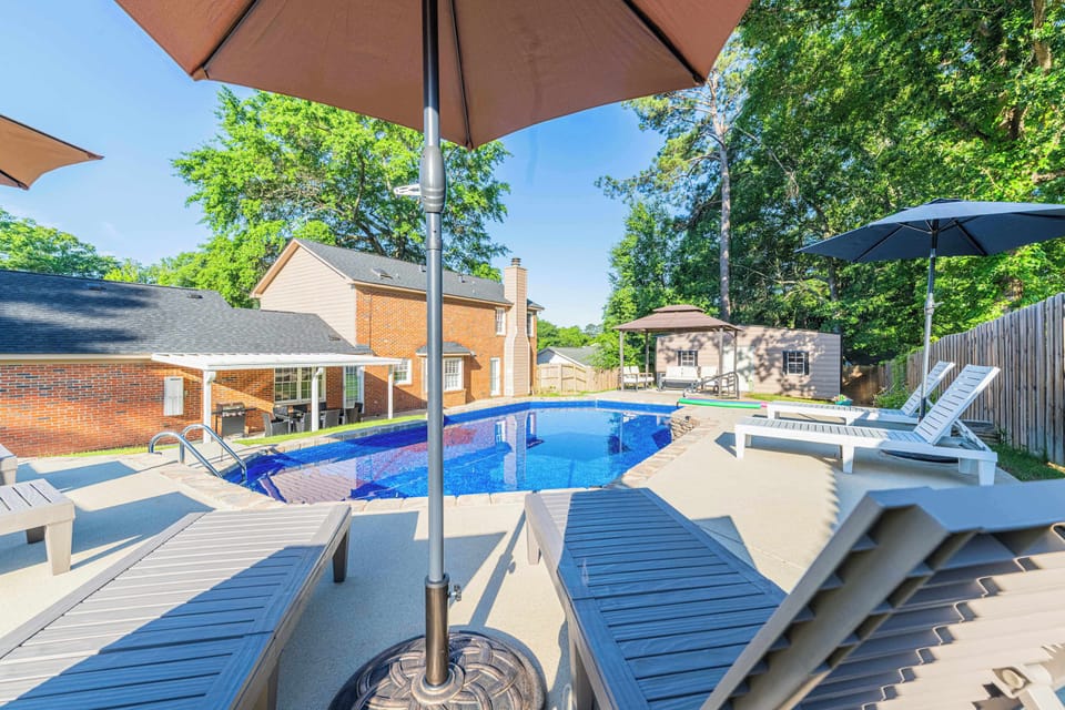 "Sparkling clean, family-ready pool—your summer escape awaits."