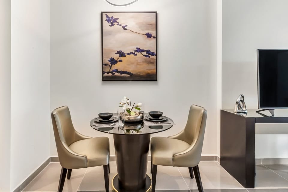 A clean and modern dining space for everyday use.