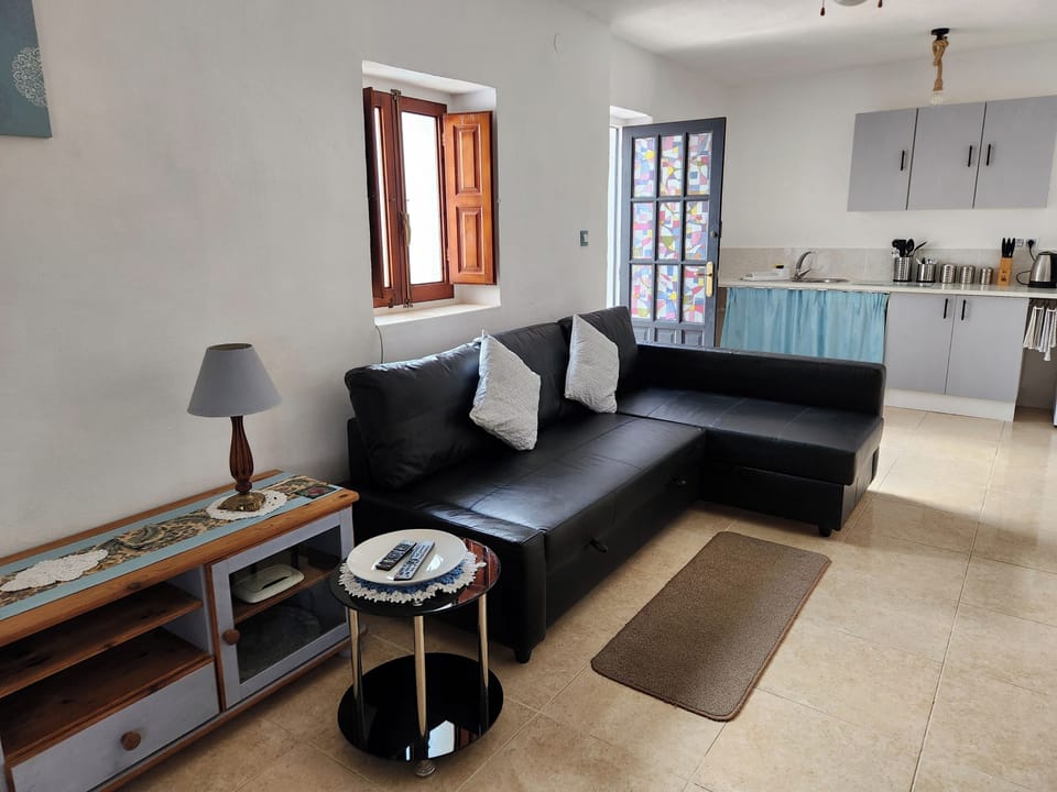 Apartment | Living area | TV, fireplace