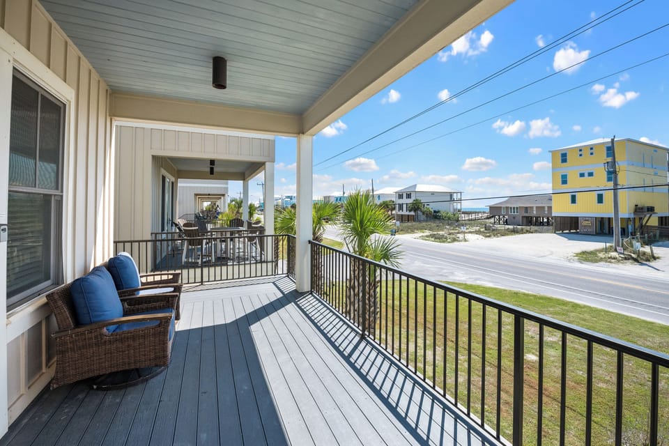 Spacious patios with ocean view
