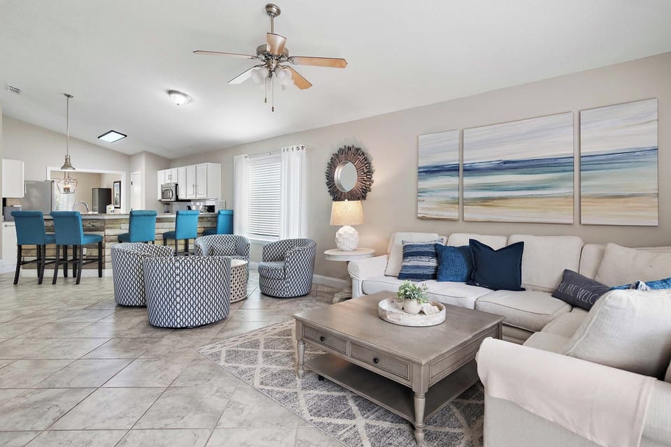 Plenty of seating in the living room