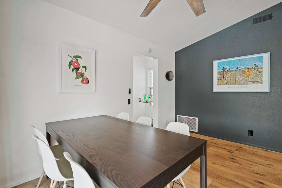 Enjoy meals together at the dining table for 6