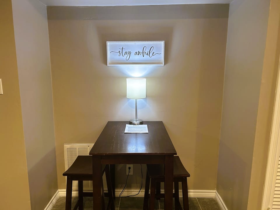 Have dinner or stay plugged in with highspeed internet!
