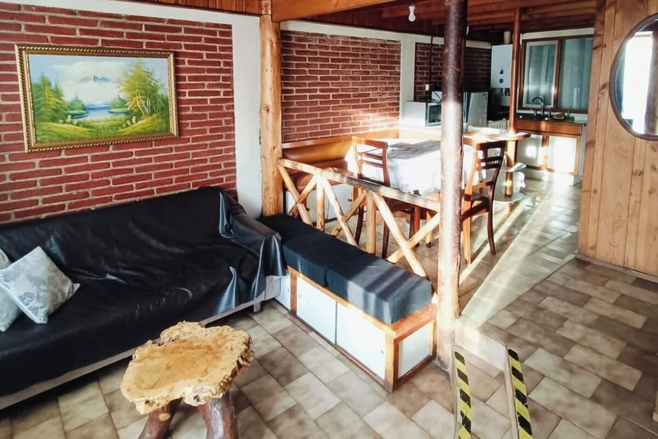 Family Cabin | Living area | 32-inch flat-screen TV with cable channels