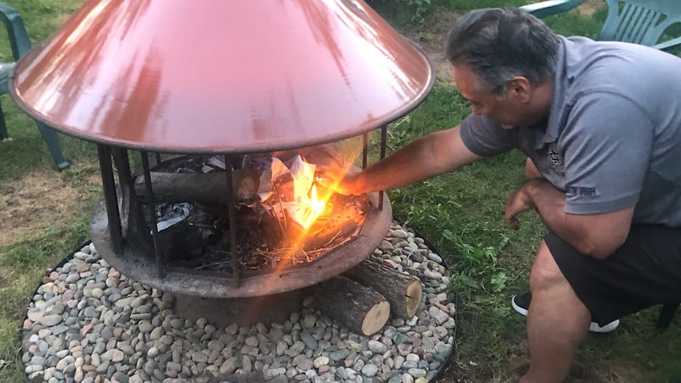 Fire Pit in the Summer