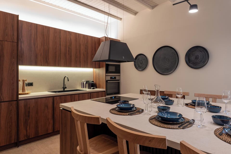 Villa, Pool View | Private kitchen | Full-size fridge, microwave, oven, dishwasher
