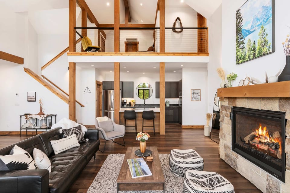 This beautiful double-height space is the perfect gathering space.