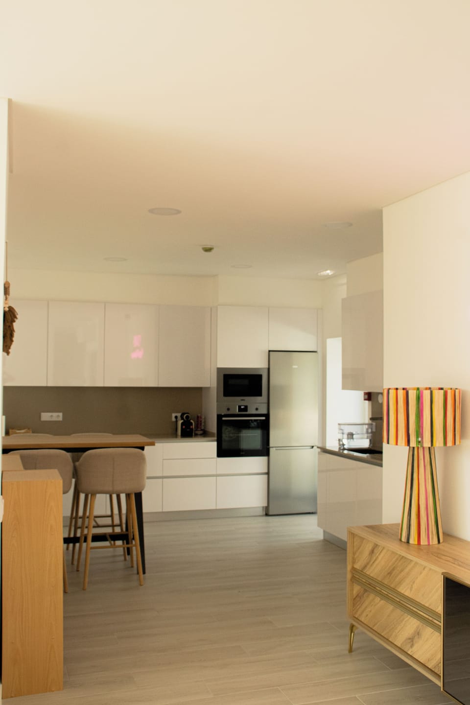 Shared fridge, microwave