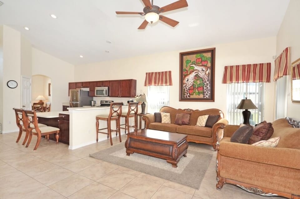 House, Multiple Beds, Pool Access, Pool View (Lakeside Villa) | Living area | 42-inch flat-screen TV with digital channels