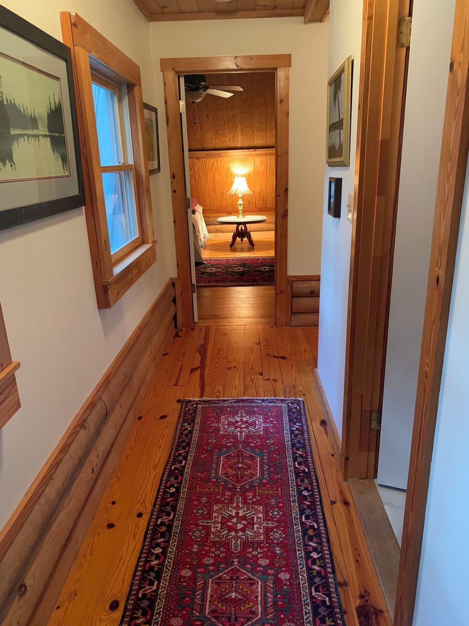 Upstairs view into loft