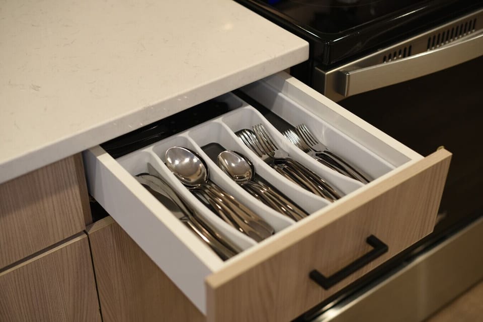 Assortment of silverware.