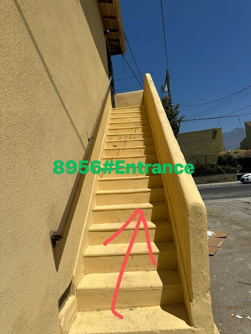 apartment entrance stairs