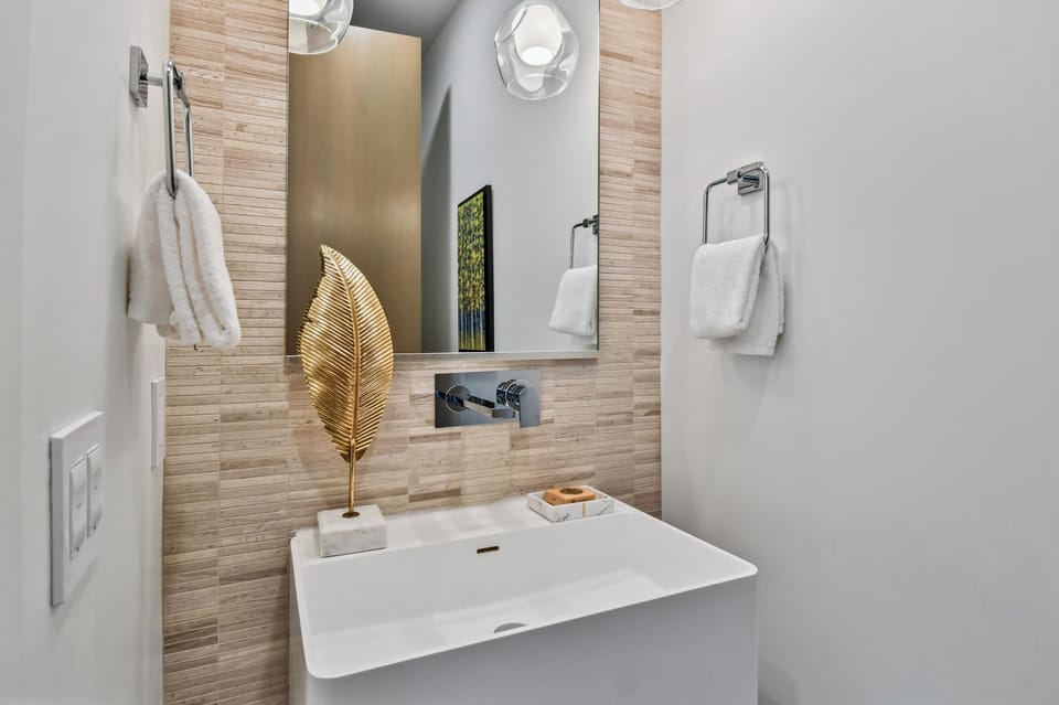 Second floor - powder bathroom