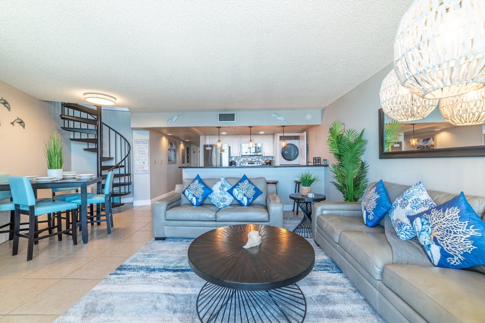 The open floor plan is great for entertaining friends and family