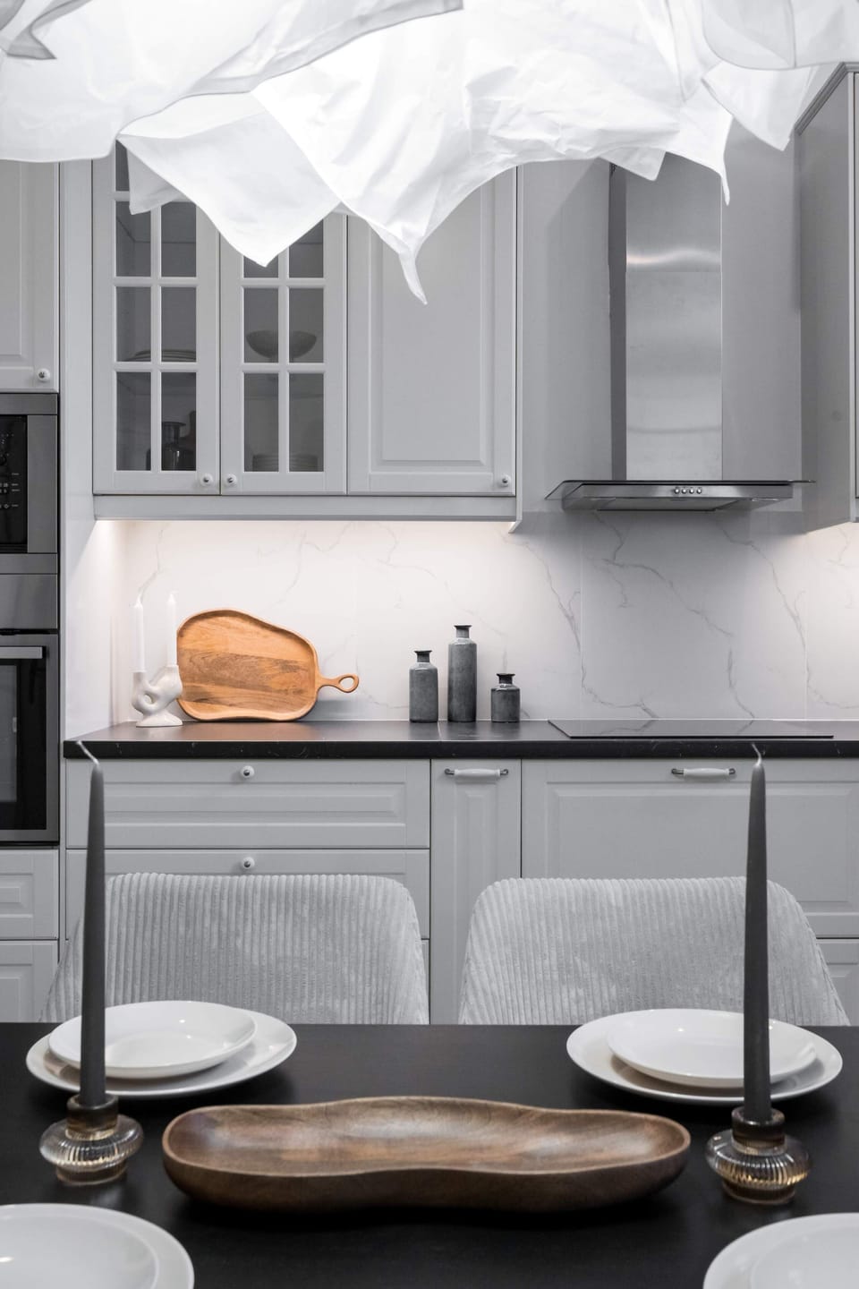 Luxury Apartment, 3 Bedrooms, Balcony, City View | Private kitchen | Coffee/tea maker, electric kettle