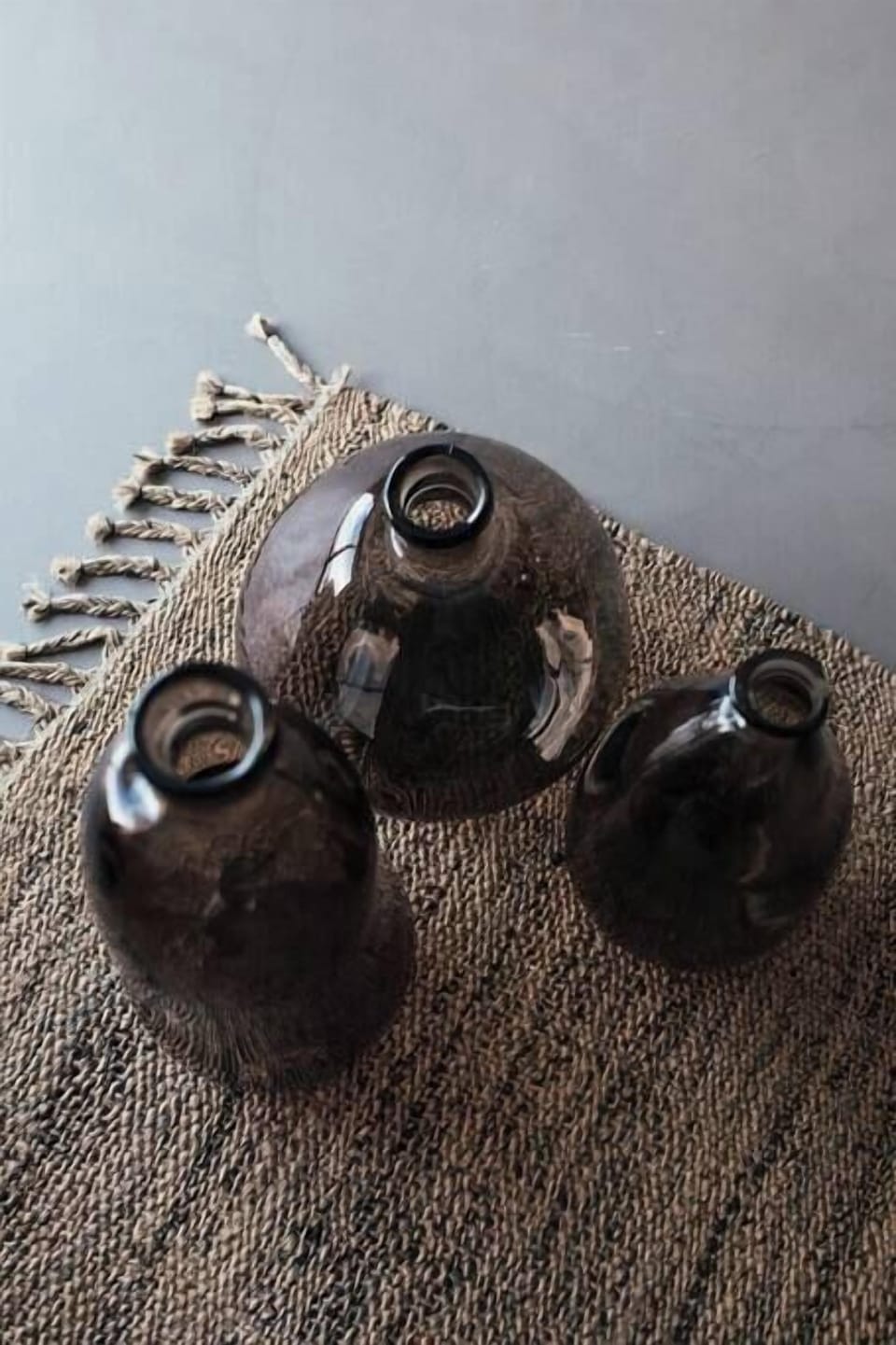 Mediterranean old glass jugs