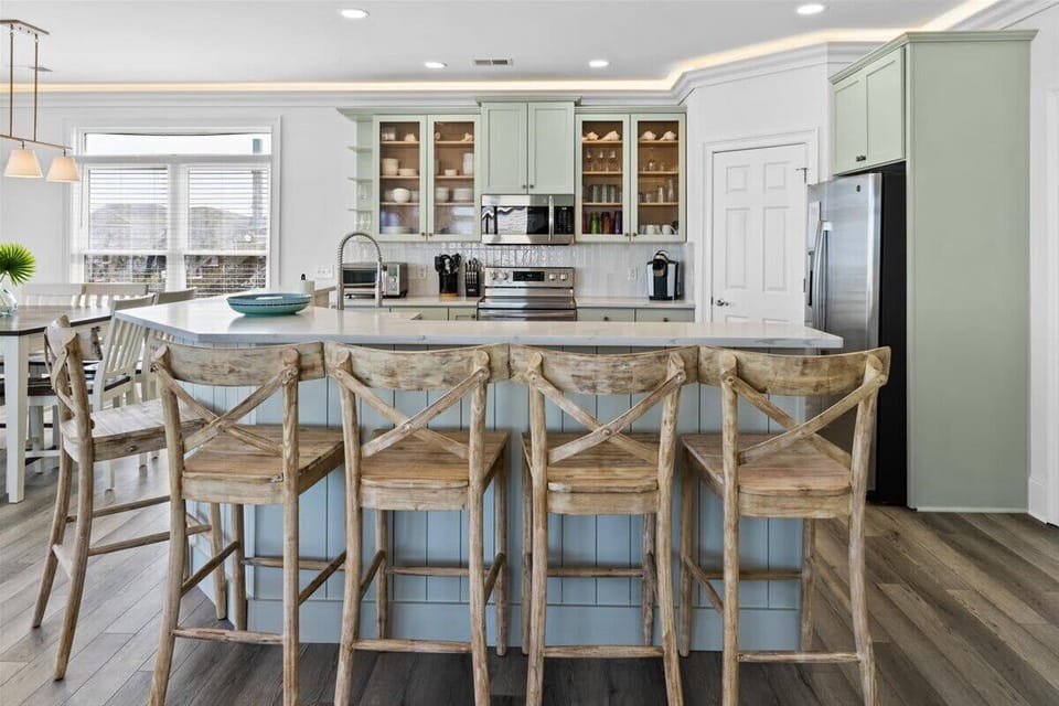 Our fully stocked kitchen