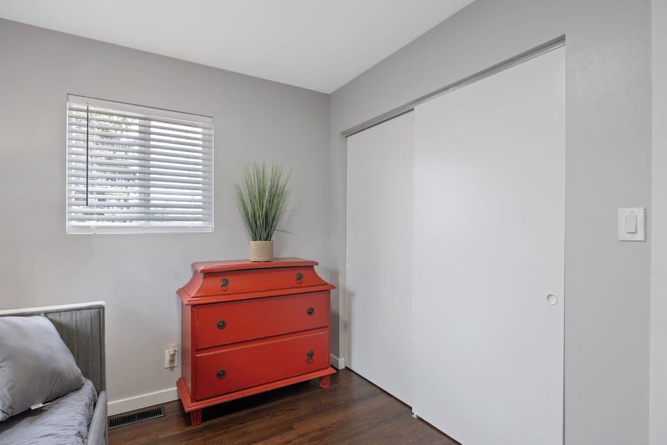 Closet & storage space in this bedroom as well!