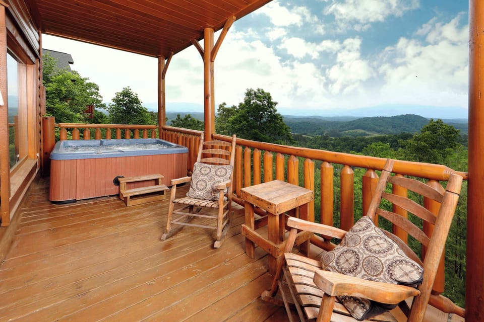 Step onto your private deck and let the crisp mountain air wash over you as you sink into the warm, bubbling embrace of your very own hot tub.