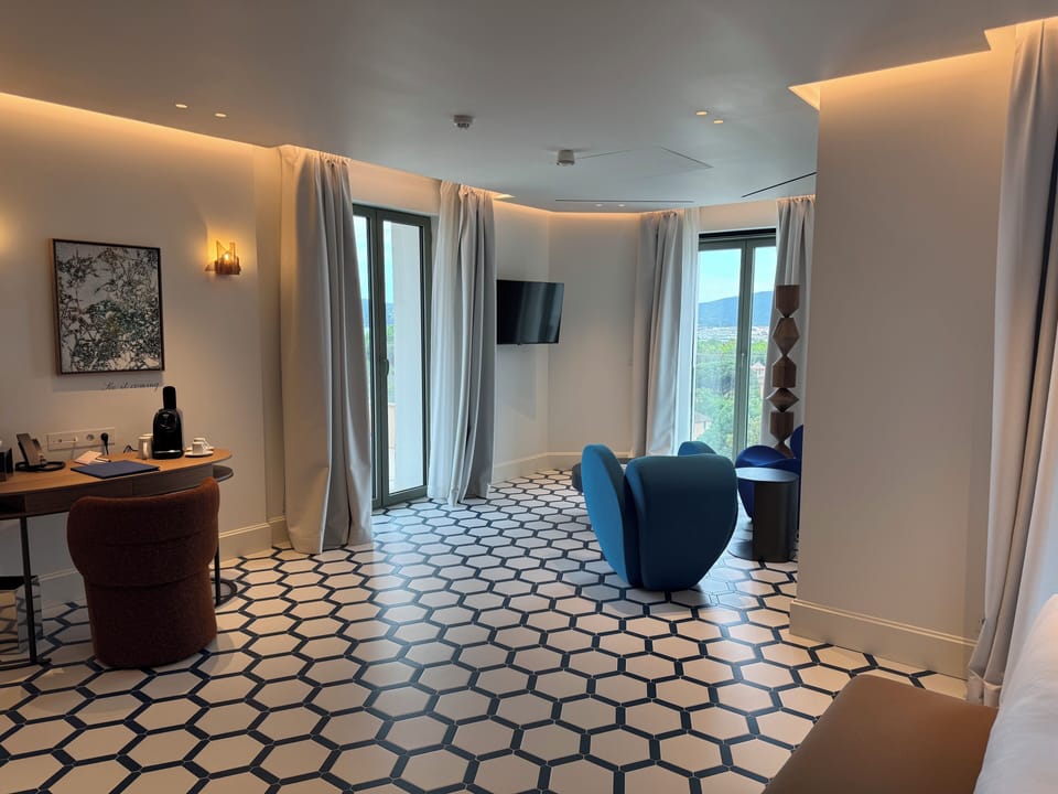 Deluxe Suite, Sea View | Premium bedding, down comforters, minibar, in-room safe