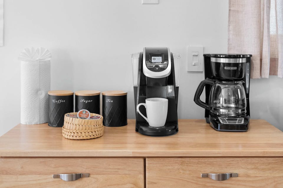 Coffee station in the upstairs