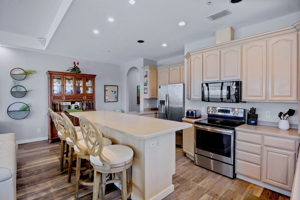 Large kitchen island with seating