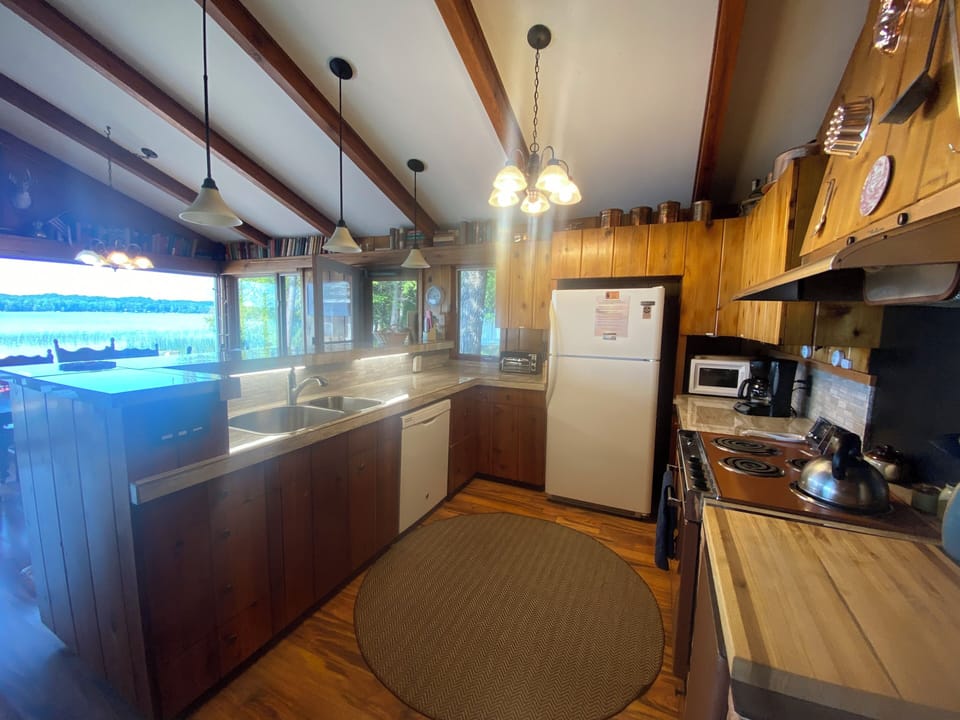 Fully-stocked kitchen