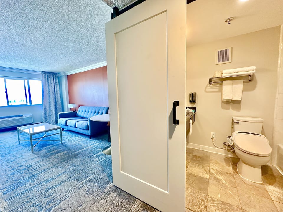 Suite, Non Smoking | Living area | 45-inch flat-screen TV with cable channels