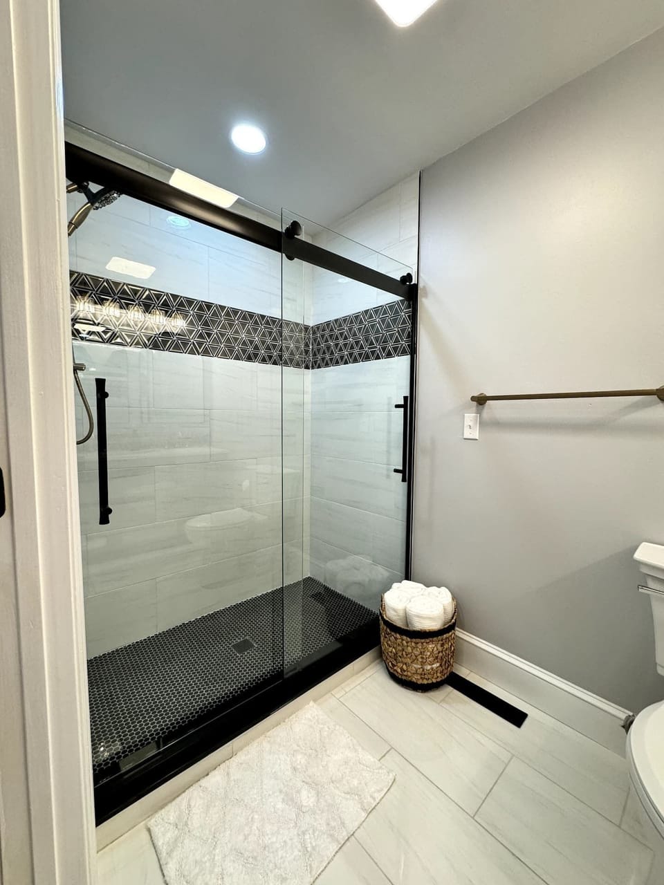 Walk in shower!  