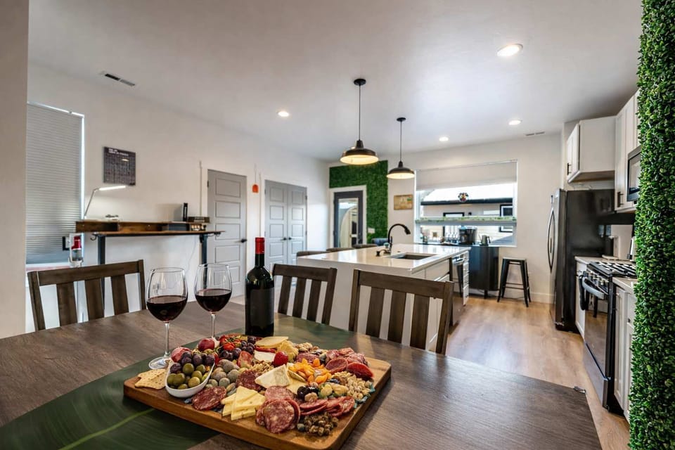 An open layout keeps everyone connected, whether cooking or sharing a meal.