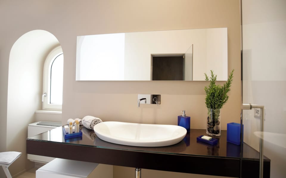 Deluxe Room | Bathroom | Shower, hair dryer, slippers, bidet