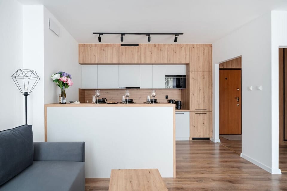 Living Room with Sofa Bed and Smart TV |  Book Now with RENTUJEMY.COM