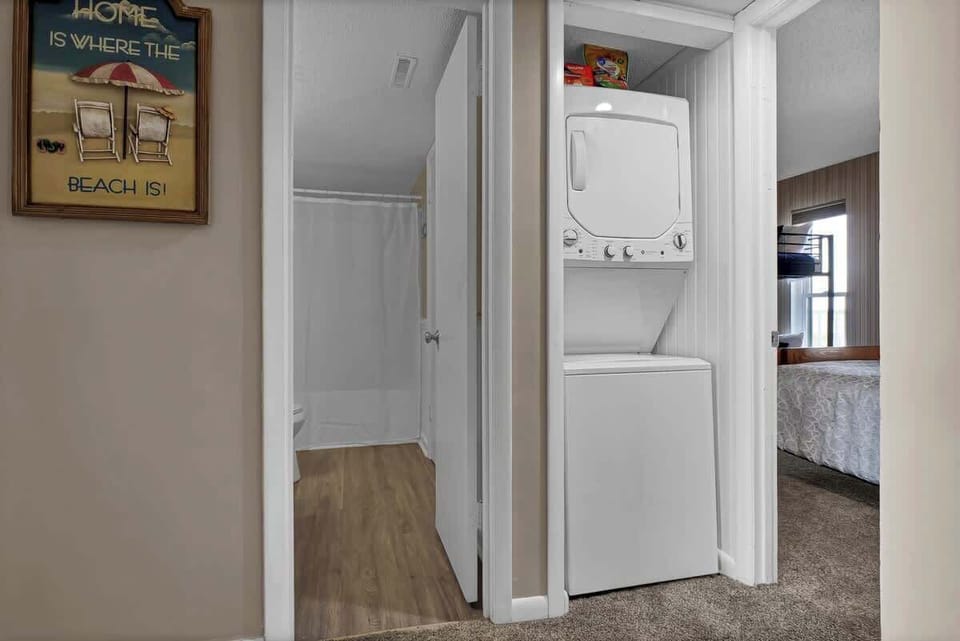 Enjoy the convenience of your own washer and dryer, making laundry a breeze right in the comfort of your space.
