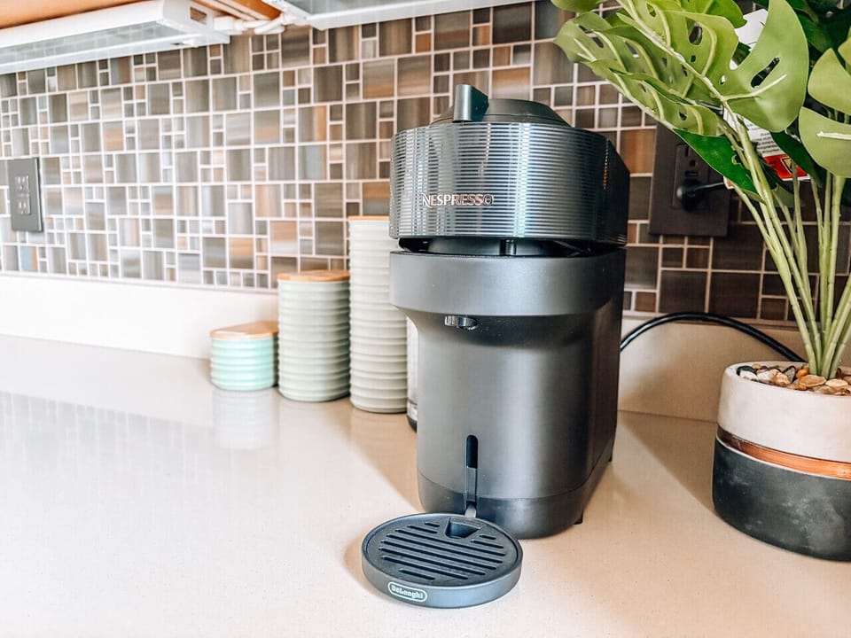 Complimentary coffee station