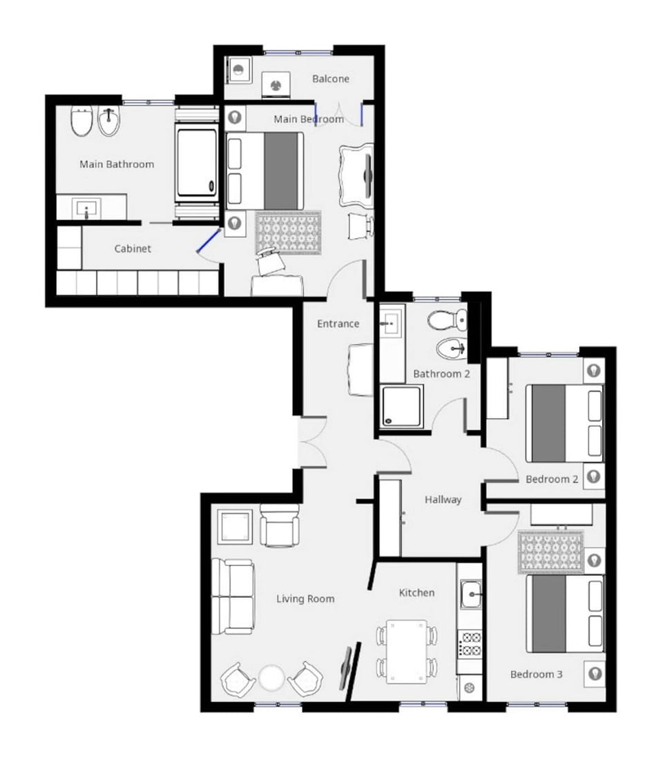 House | 3 bedrooms, desk, high-speed internet