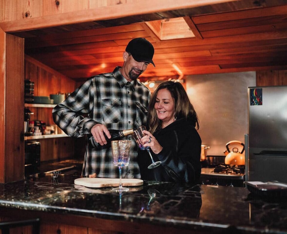Toasting your gorgeous getaway