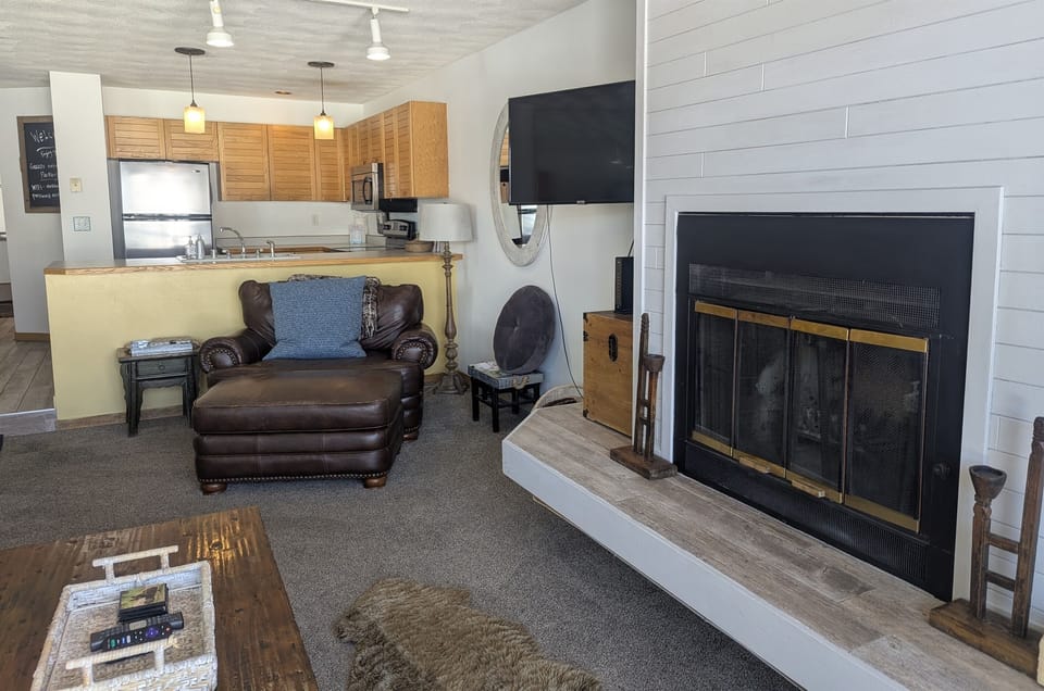 Fireplace in living room