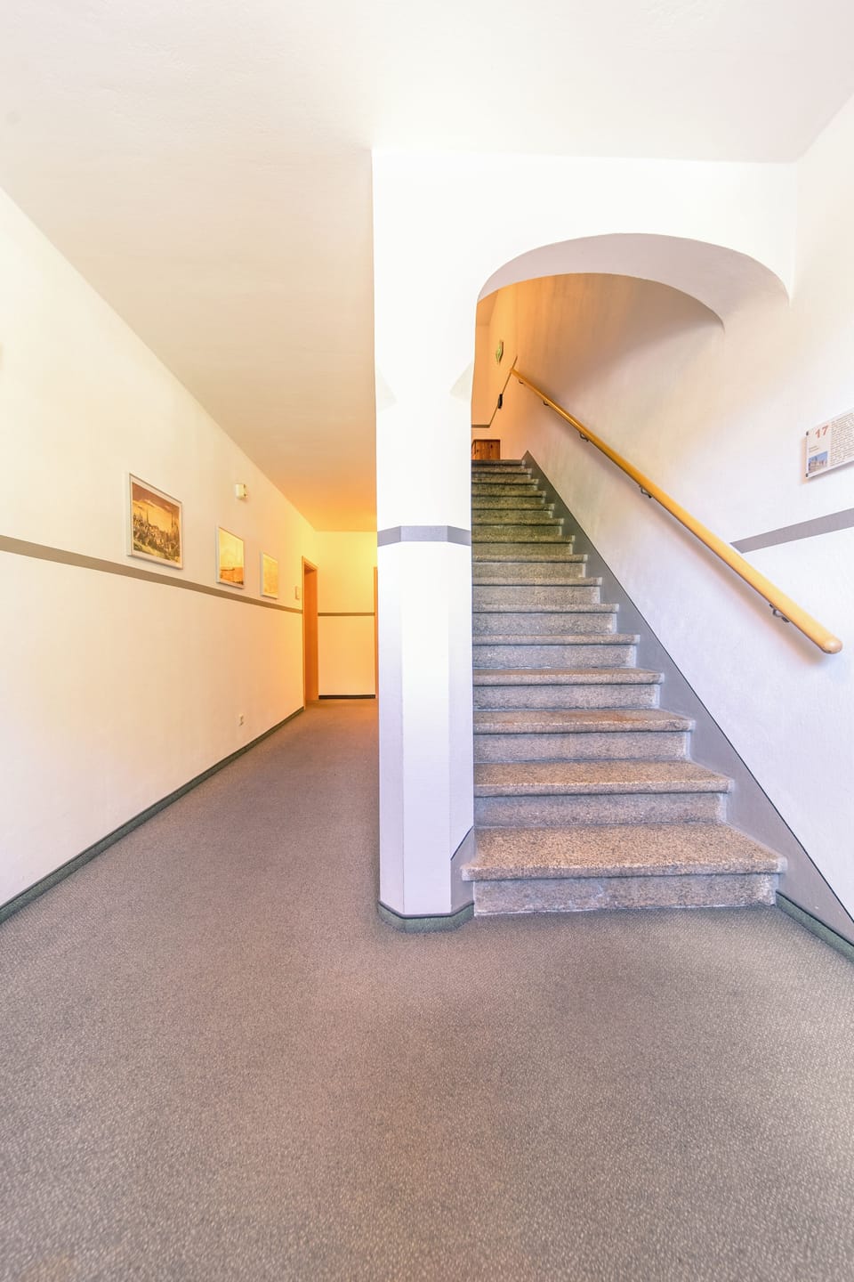 Handrails in stairways