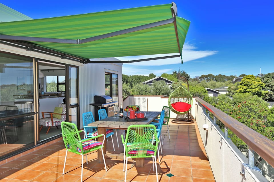 Another view from the deck (please note the egg chair is no longer available).