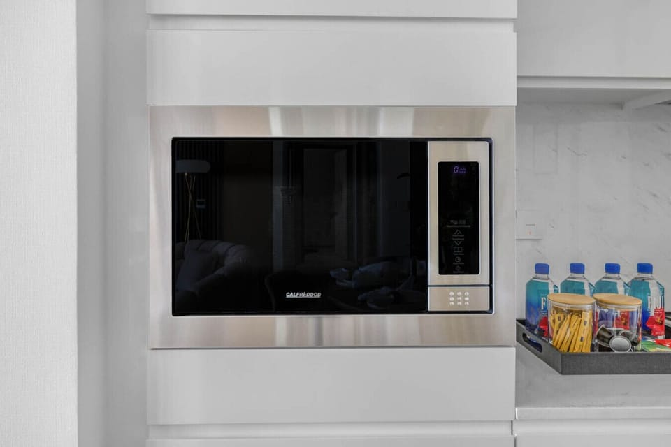 A modern microwave for quick and convenient meal preparation.