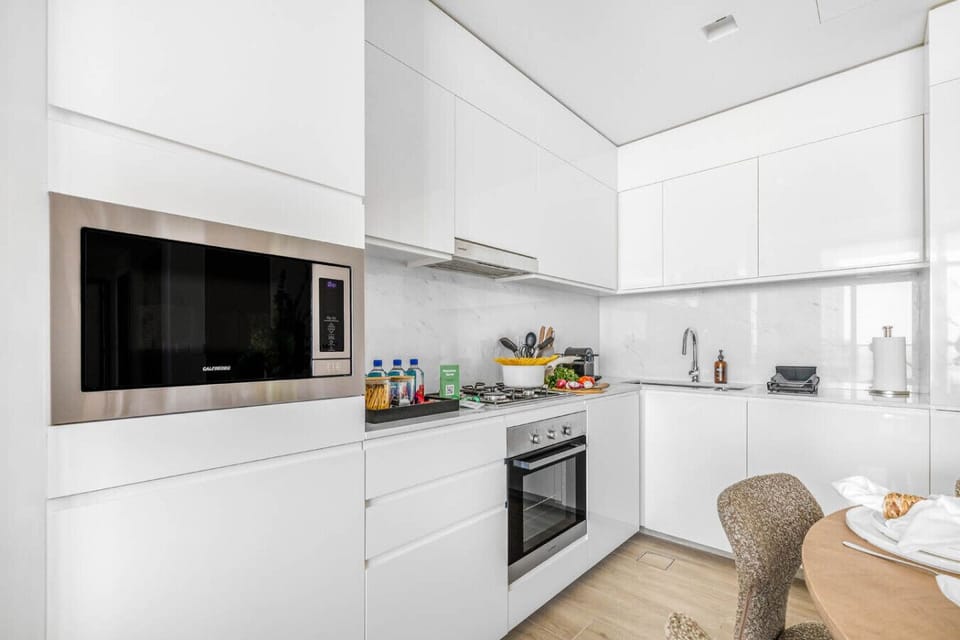 A sleek, modern kitchen designed for style and functionality.