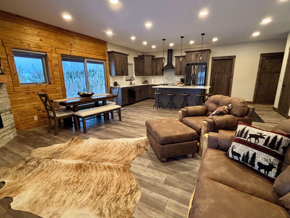 Extendable dining & then door leads straight onto deck w/grill/smoker & seating