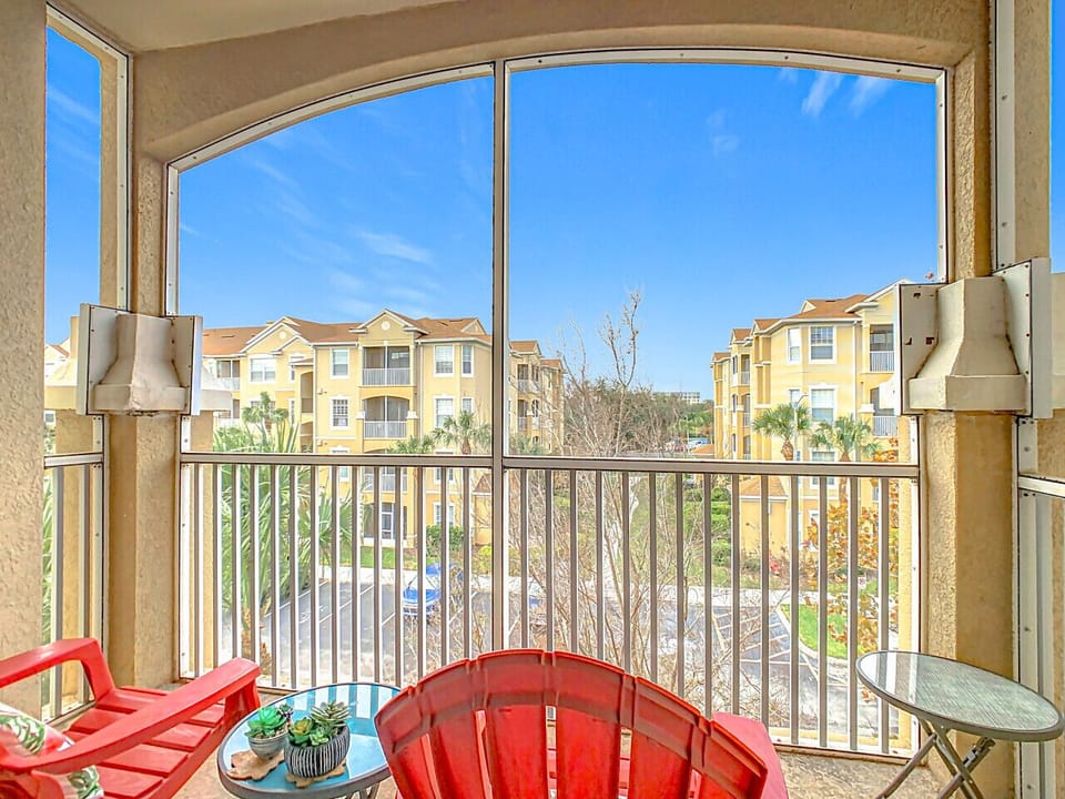 Enjoy the outside view from the Balcony