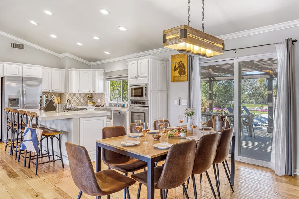 Enjoy easy access to the patio.