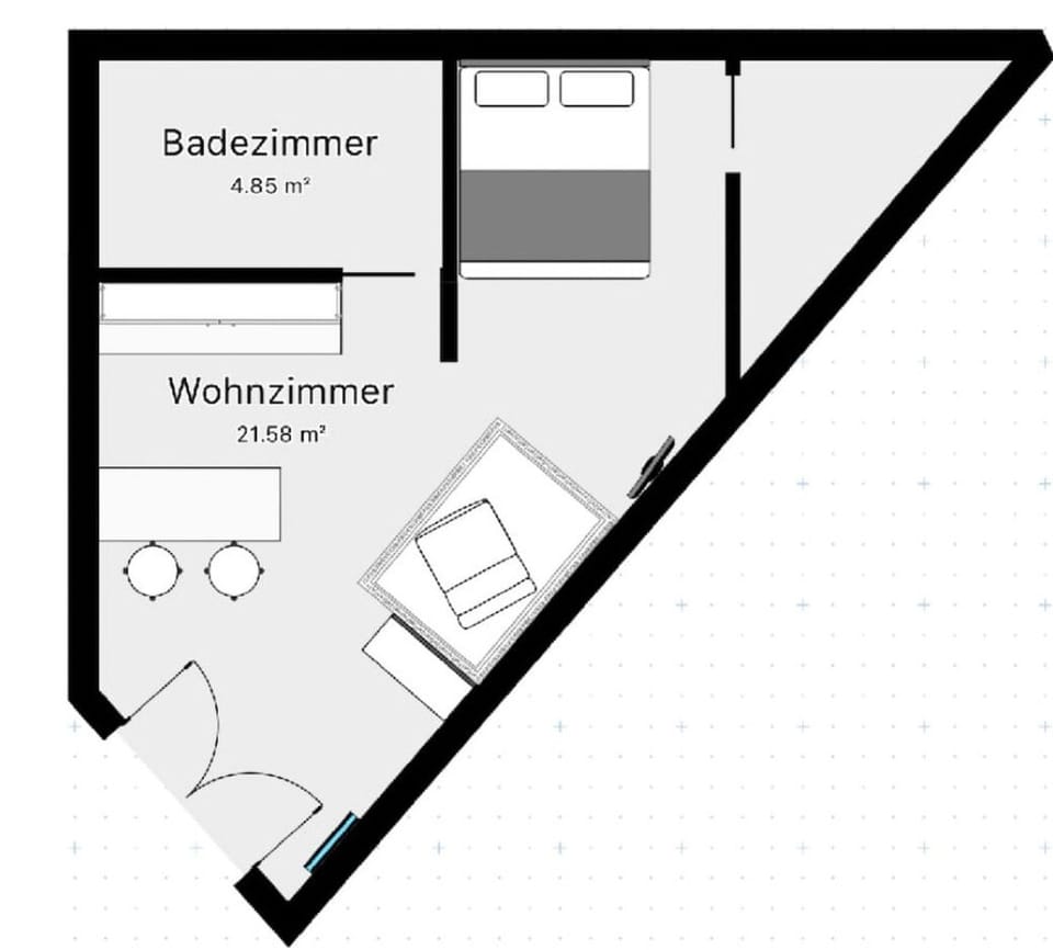 Einzigartige Architektur trifft auf Komfort! Der durchdachte Grundriss dieses stilvollen Apartments sorgt für ein gemütliches Wohngefühl mit clever genutztem Raum. Perfekt für einen entspannten Aufenthalt!