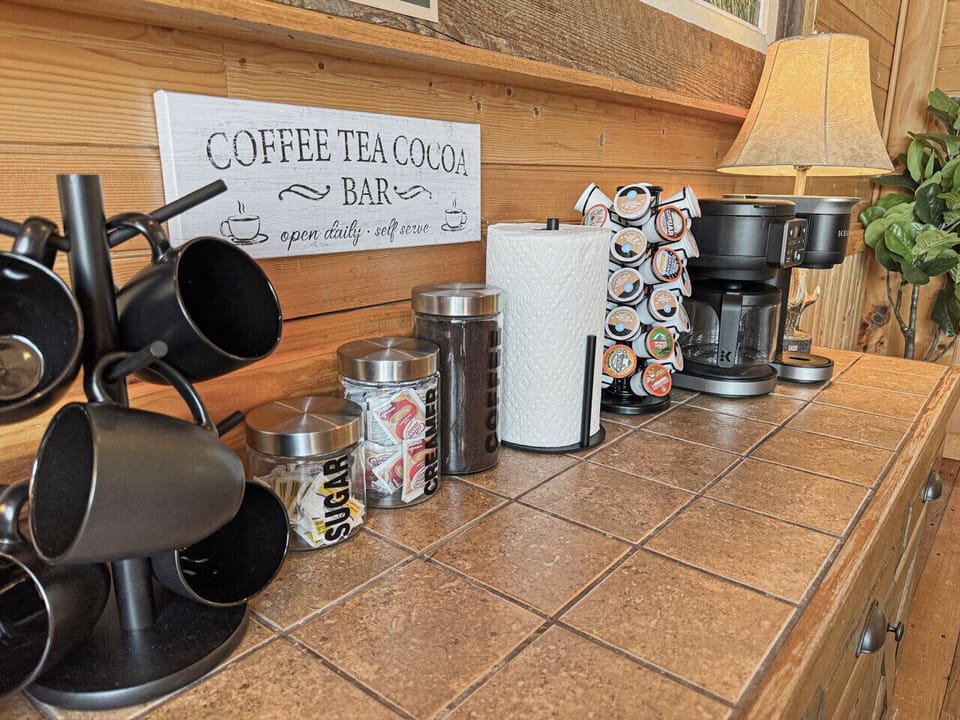 Sip artisanal brews at our charming coffee station, perfect for every caffeine lover!