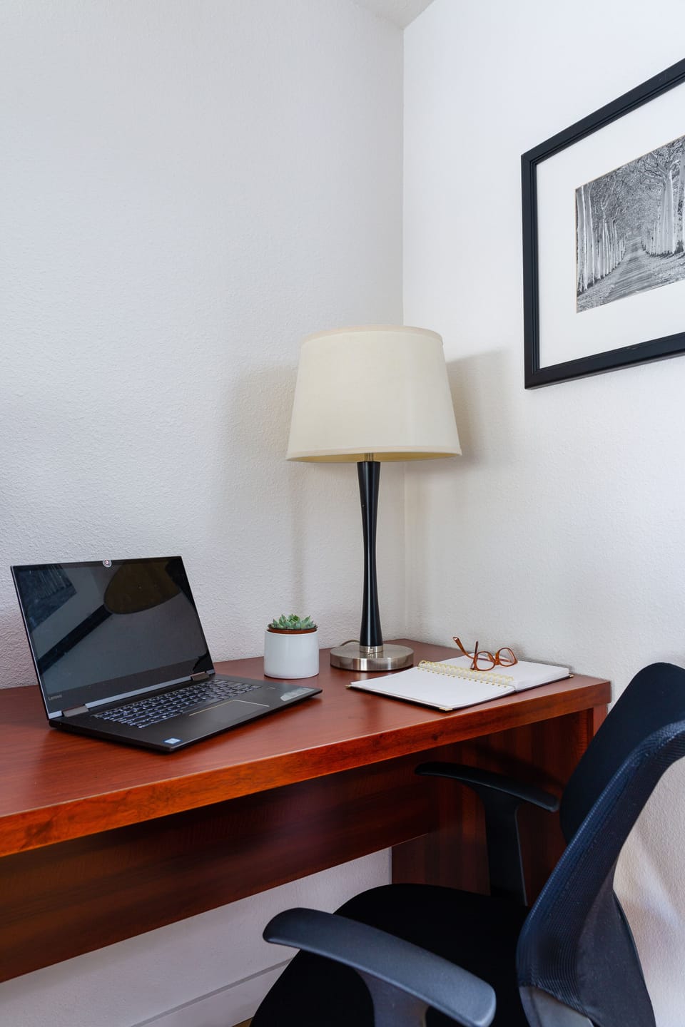 In-room safe, desk, laptop workspace, blackout drapes